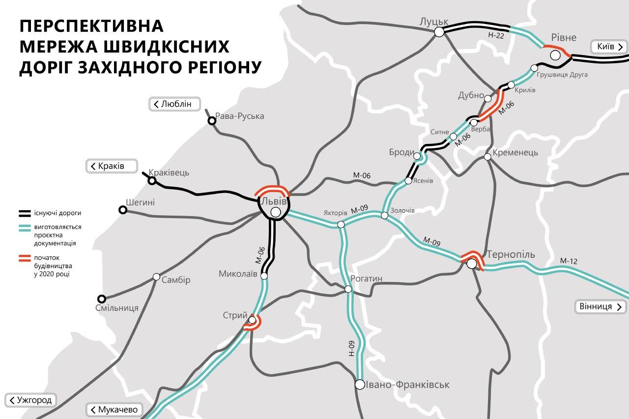 Укравтодор розробив бачення розвитку мережі доріг Західної України