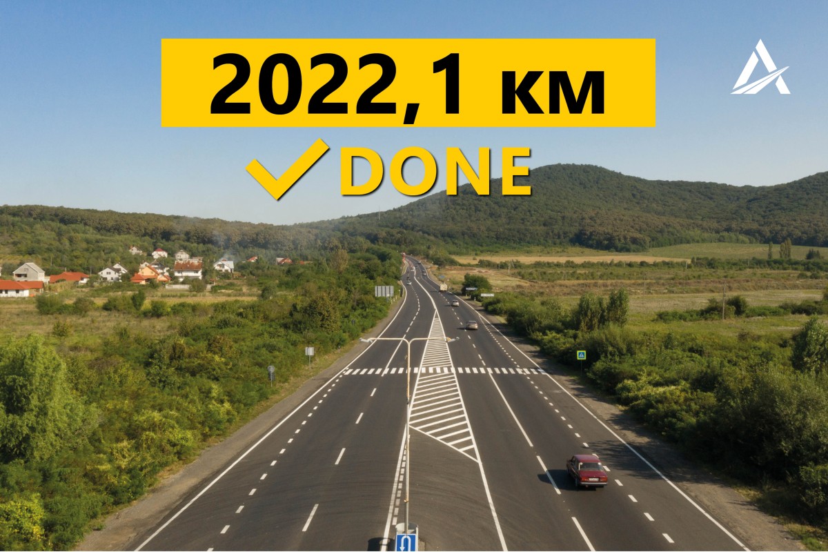 Завершено роботи з влаштування верхнього шару на 2022 км доріг