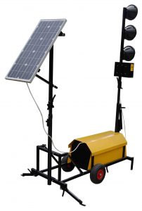 Мобильный светофор Ф 200 с солнечным питанием